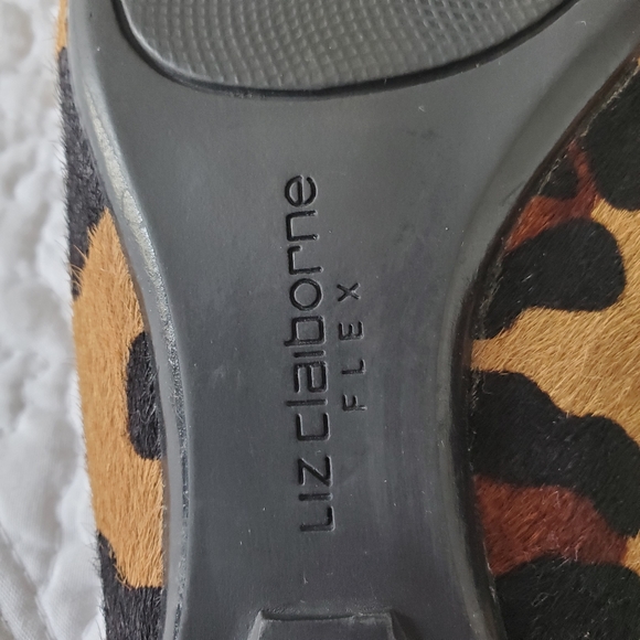 Liz Claiborne Flex Women's Leather Leopard Print Mule - Picture 6 of 7